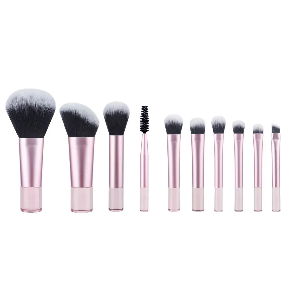 Cross-border 10-Piece Makeup Brushes Set Pink
