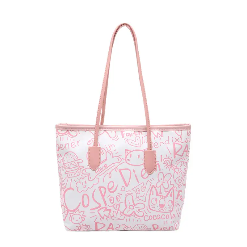 Women Graffiti Canvas Shoulder Bag 2025 New - Image 8