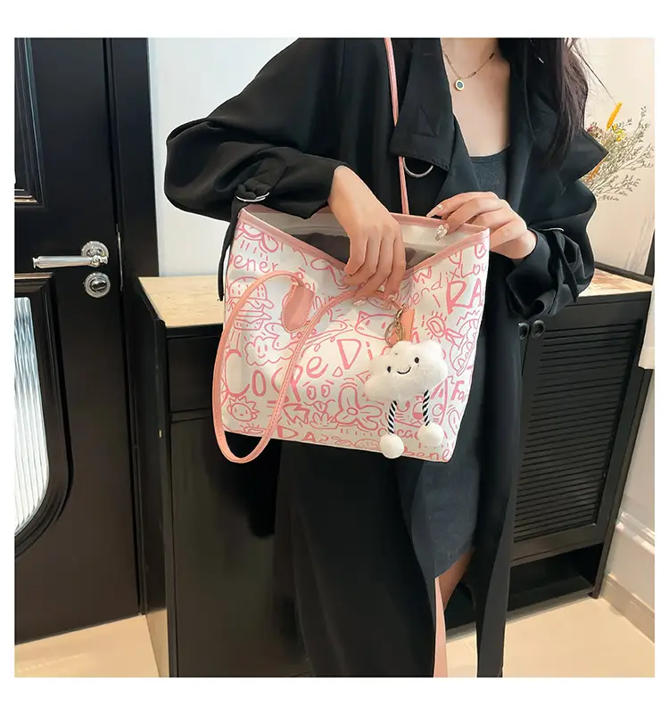 Women Graffiti Canvas Shoulder Bag 2025 New — feature 16