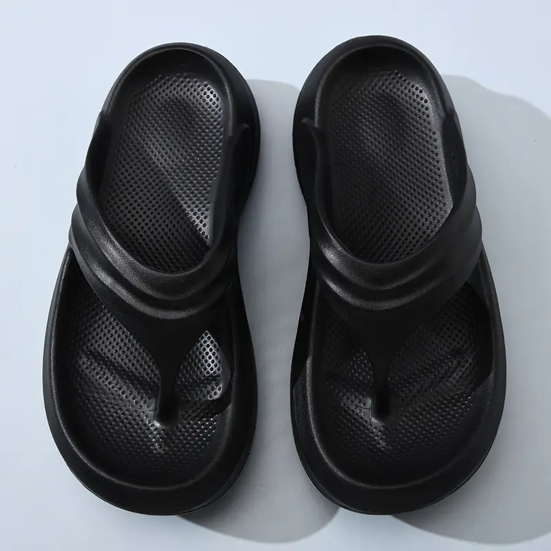 Thick-soled height-increasing flip-flops women's summer outdoor wear eva step excrement feeling home indoor outdoor beach sandals - Image 2