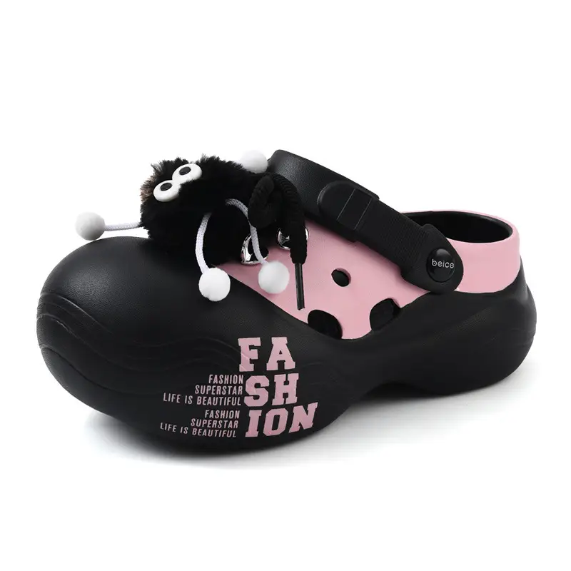 Thick-soled Cave Shoes Women's Summer Height-increasing Non-slip Slippers EVA Deodorant Breathable Cartoon All-match Beach Toe Slippers - Image 9