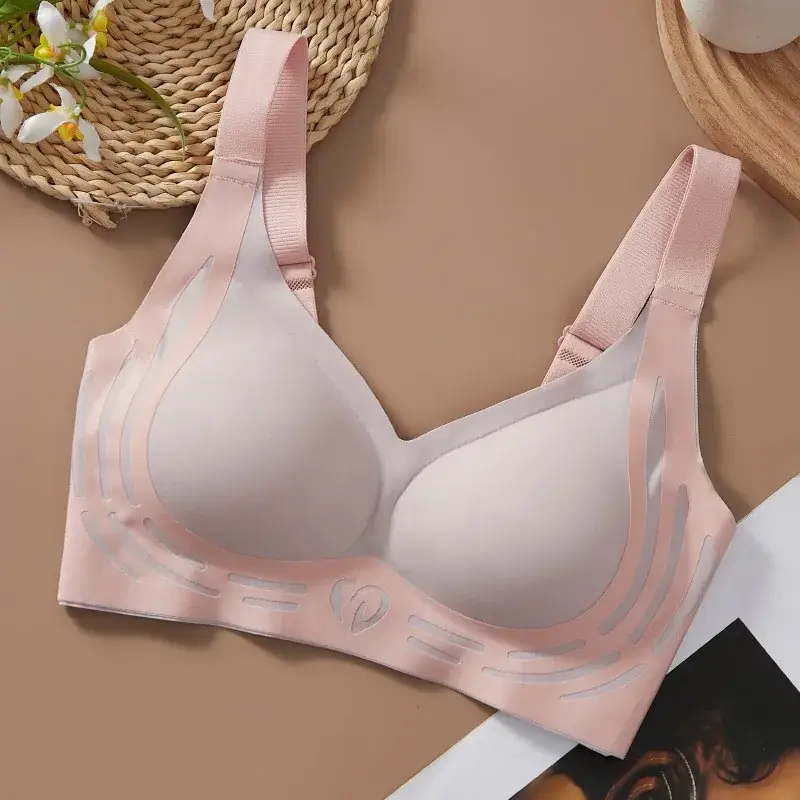 Cross-border semi-fixed sports bra for small chest gathered support - Image 10