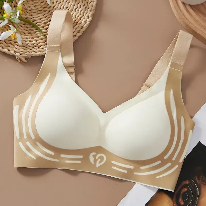 Cross-border semi-fixed sports bra for small chest gathered support - Image 2