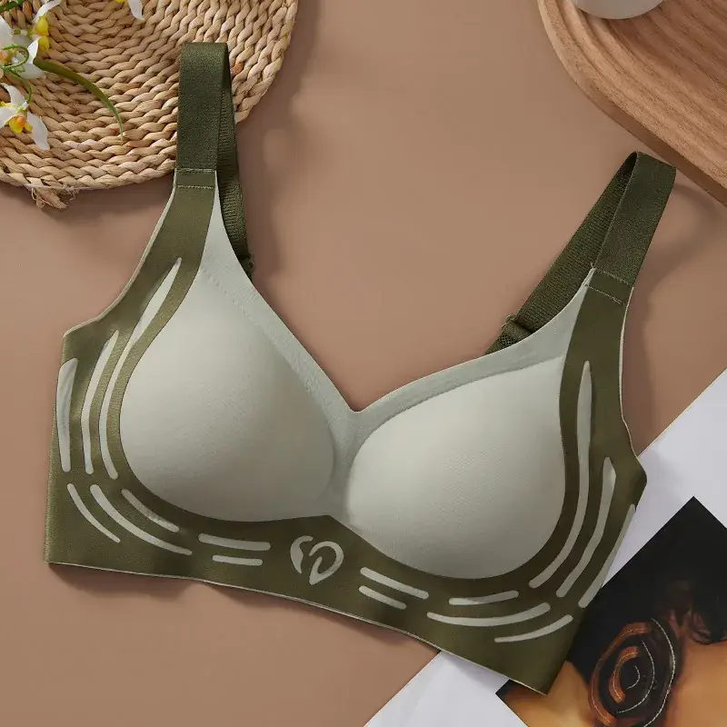 Cross-border semi-fixed sports bra for small chest gathered support - Image 3