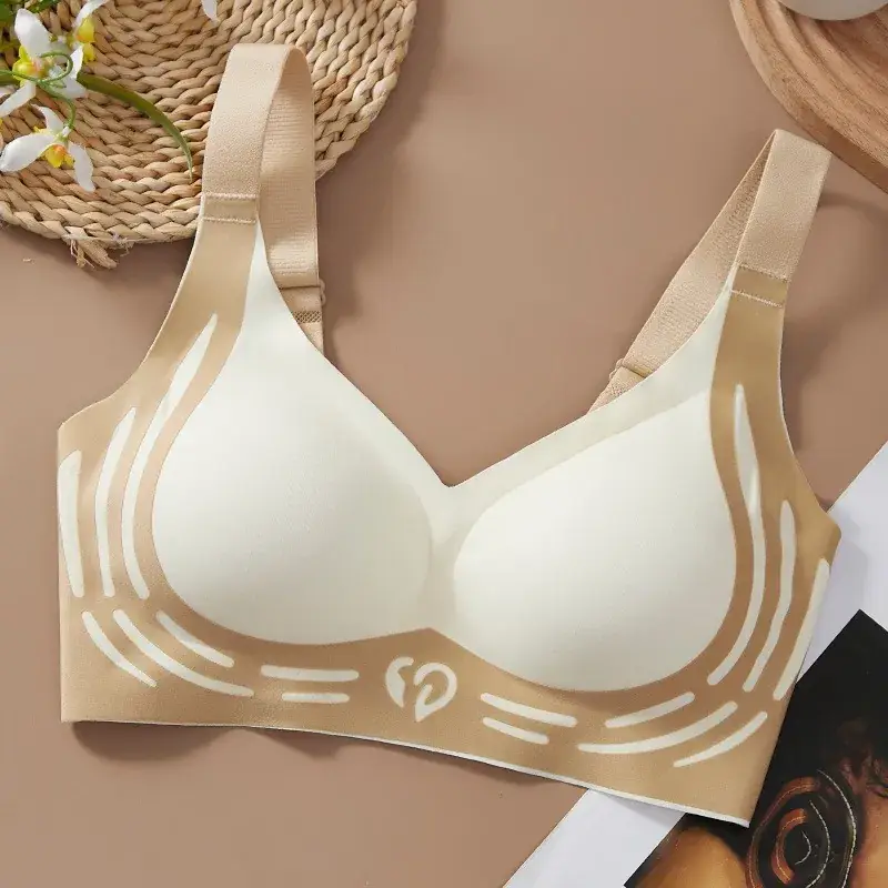Cross-border semi-fixed sports bra for small chest gathered support - Image 7