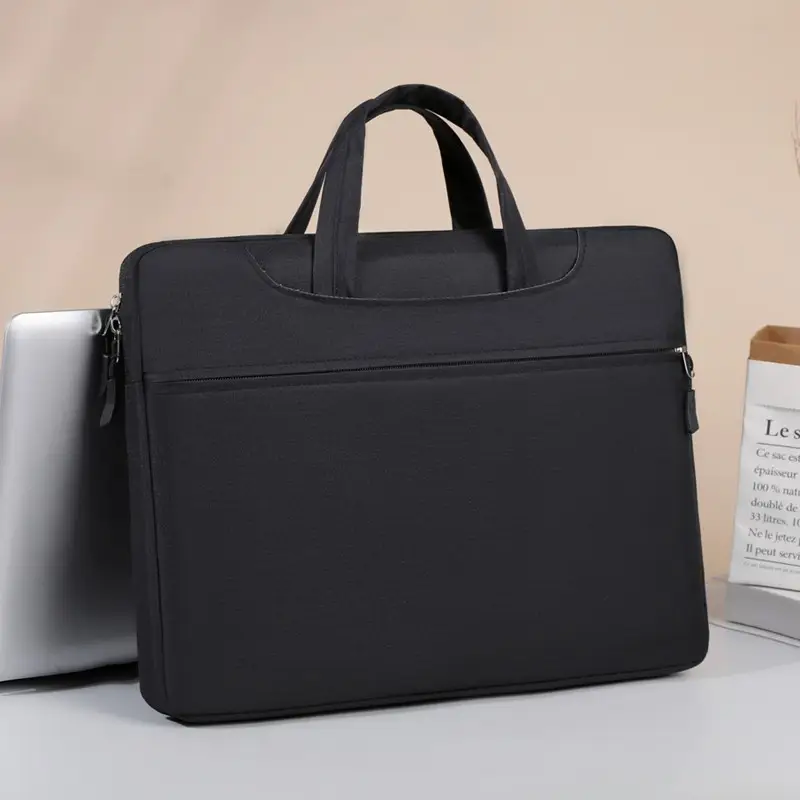 15-inch Oxford Cloth Business Briefcase Grey - Image 6