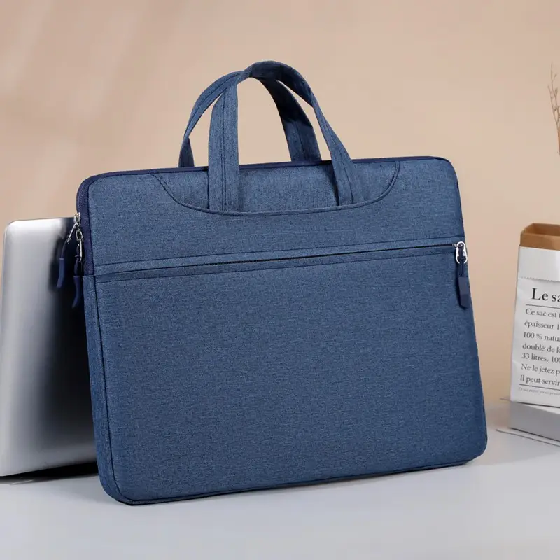 15-inch Oxford Cloth Business Briefcase Grey - Image 7