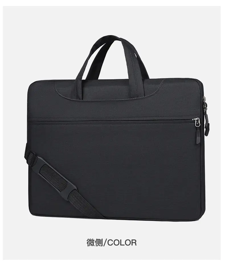 15-inch Oxford Cloth Business Briefcase Grey — feature 25