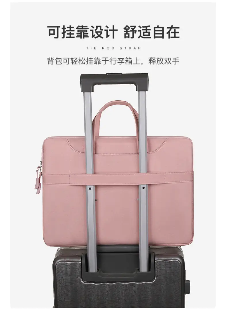 15-inch Oxford Cloth Business Briefcase Grey — feature 9