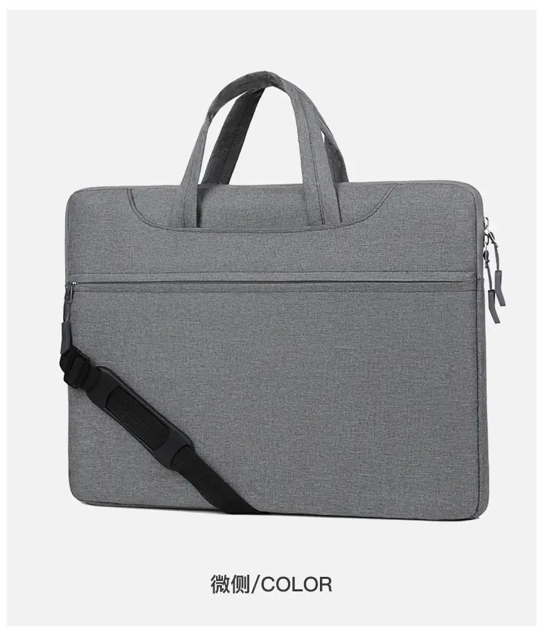 15-inch Oxford Cloth Business Briefcase Grey - Image 3