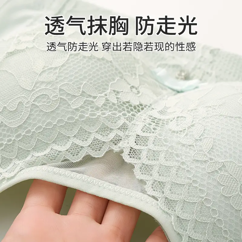 Cross-border New plus size Comfortable Breathable Anti-running Light Tube-free Underwear without Steel Ring Gather-up Beautiful Back Non-steel Ring Bra — feature 9
