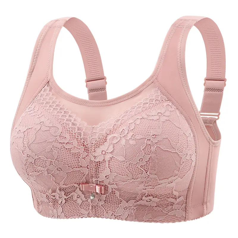 Cross-border New plus size Comfortable Breathable Anti-running Light Tube-free Underwear without Steel Ring Gather-up Beautiful Back Non-steel Ring Bra