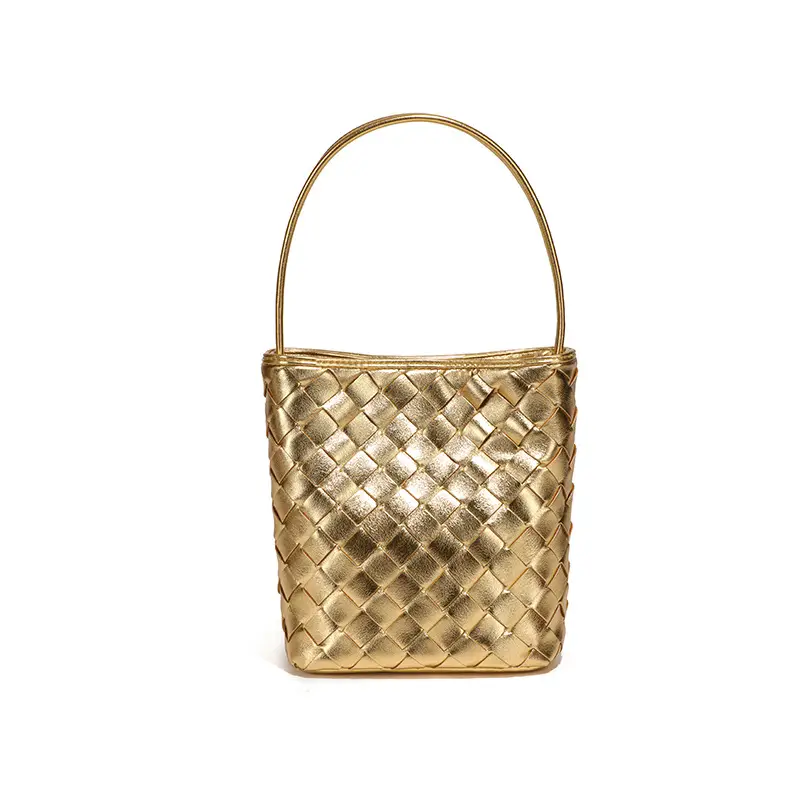 Silver Textured Women's Shoulder Crossbody Bag - Image 2