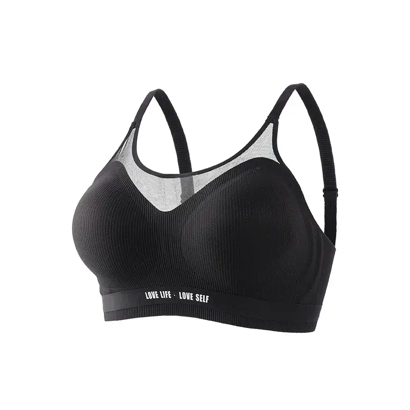 Women's Semi-Fixed Latex Jelly Tube Bra with Three-Dimensional Design