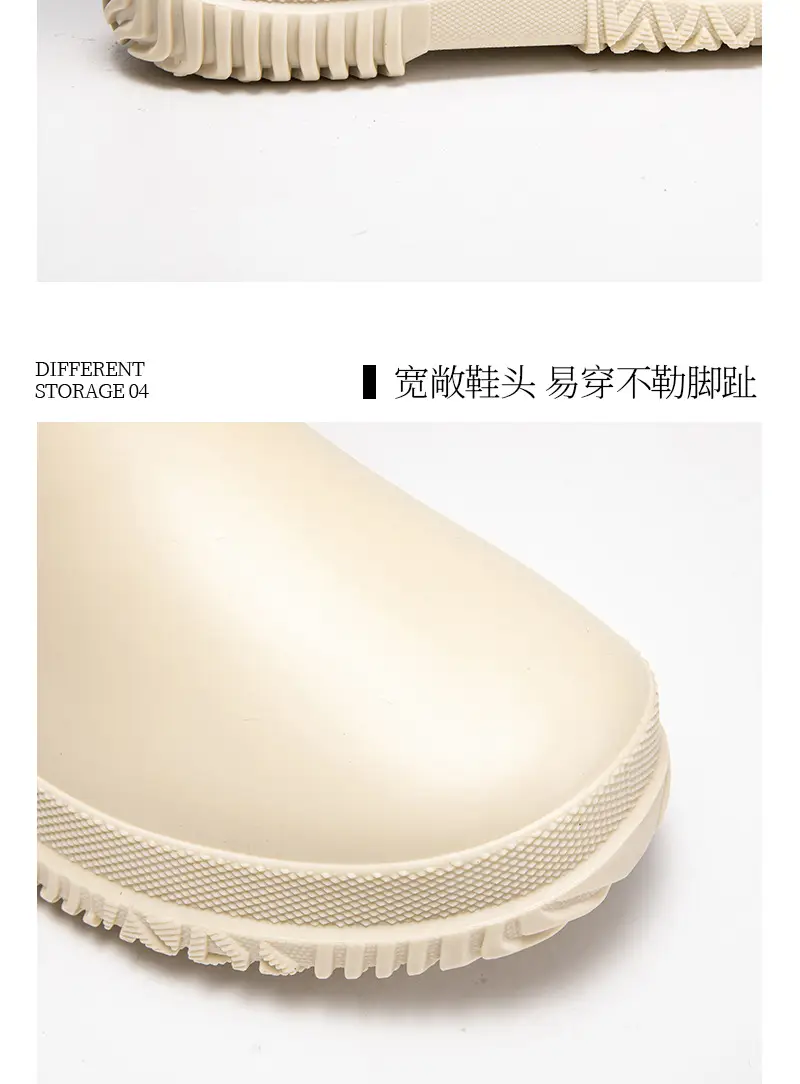 Fashion Mid-high Women's Rain Shoes Rain Boots Waterproof Non-slip Warm Fishing Work Boots Four Seasons Takeaway Rubber Shoes Water Boots — feature 17