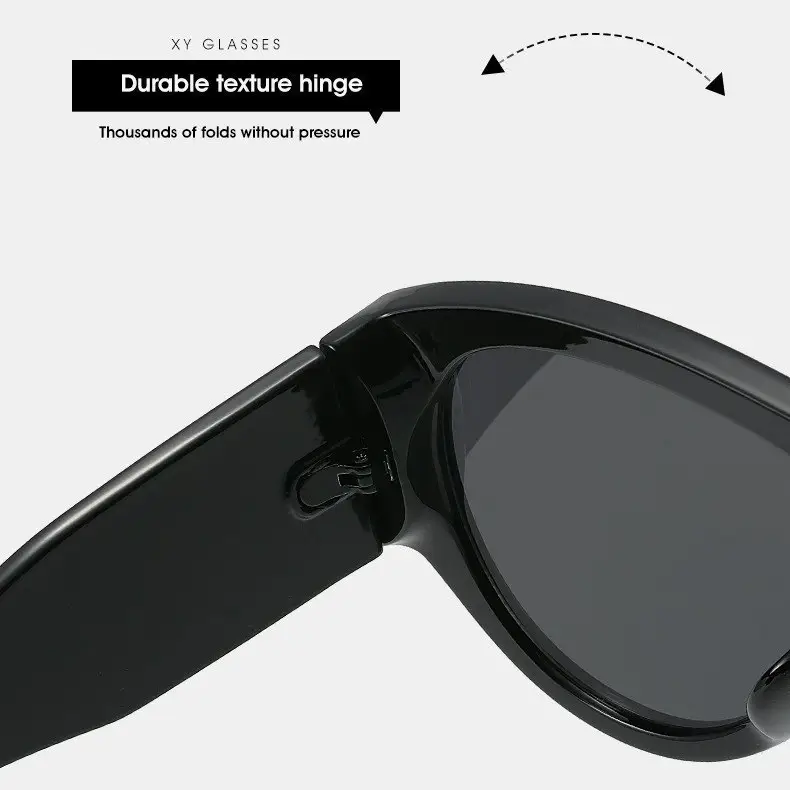 Black Anti-Ultraviolet Big Frame T Sunglasses - Image 13