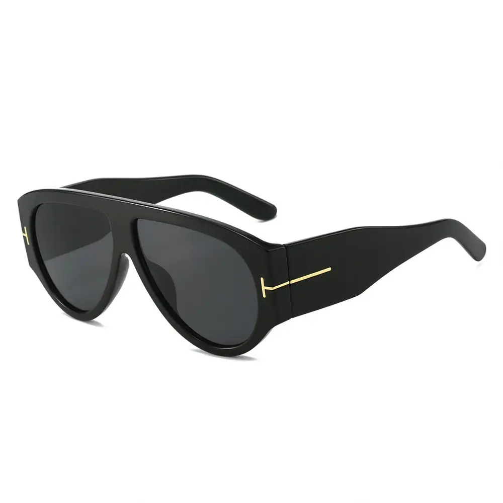 Black Anti-Ultraviolet Big Frame T Sunglasses - Image 15
