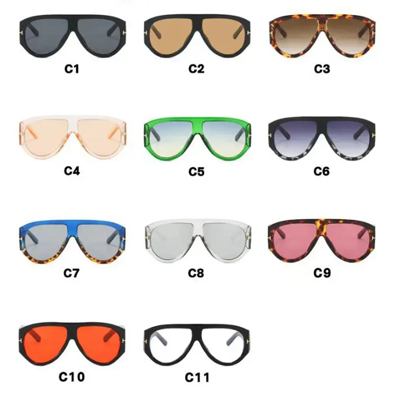 Black Anti-Ultraviolet Big Frame T Sunglasses β feature 7