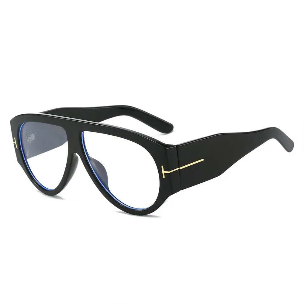 Black Anti-Ultraviolet Big Frame T Sunglasses - Image 3