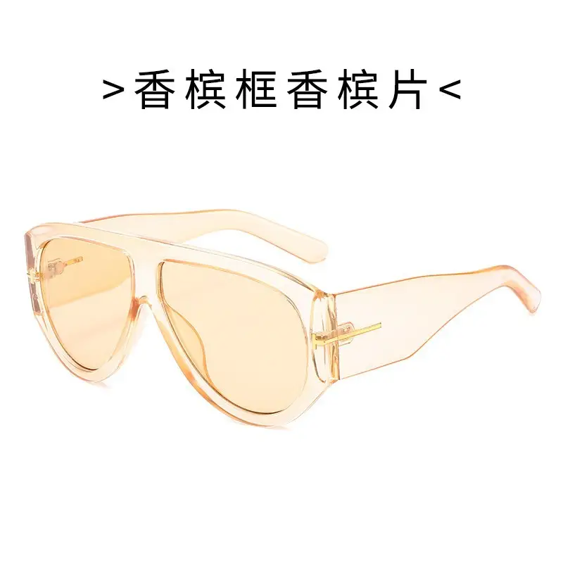 Black Anti-Ultraviolet Big Frame T Sunglasses - Image 6