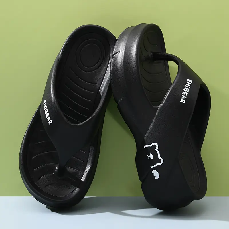 Flip-Flops for Women's Summer Outer Wear, Thick-Soled Non-Slip Wear-Resistant Sandals, Eva Home-Feeling Versatile High-Bottom Slippers - Image 7