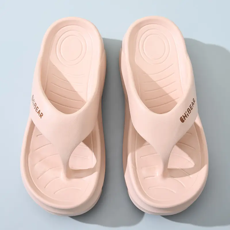 Flip-Flops for Women's Summer Outer Wear, Thick-Soled Non-Slip Wear-Resistant Sandals, Eva Home-Feeling Versatile High-Bottom Slippers - Image 8