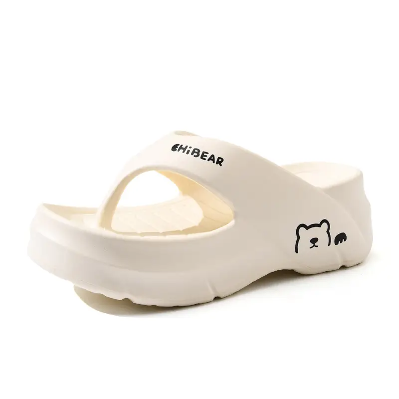 Flip-Flops for Women's Summer Outer Wear, Thick-Soled Non-Slip Wear-Resistant Sandals, Eva Home-Feeling Versatile High-Bottom Slippers - Image 9