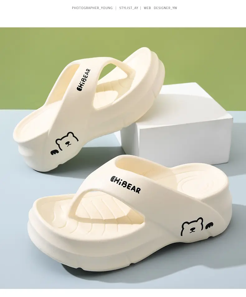 Flip-Flops for Women's Summer Outer Wear, Thick-Soled Non-Slip Wear-Resistant Sandals, Eva Home-Feeling Versatile High-Bottom Slippers — feature 11
