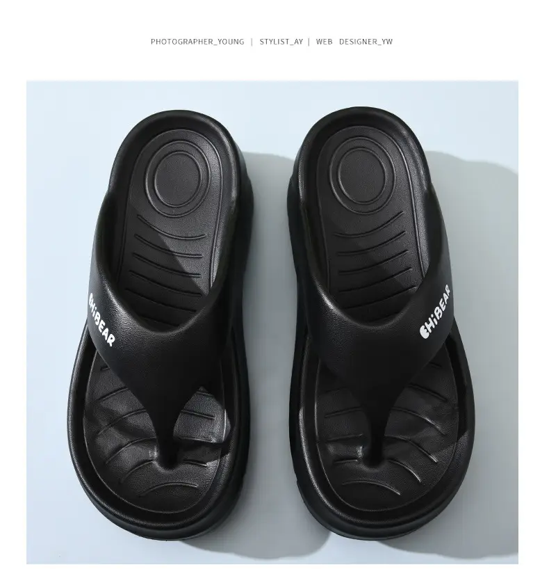 Flip-Flops for Women's Summer Outer Wear, Thick-Soled Non-Slip Wear-Resistant Sandals, Eva Home-Feeling Versatile High-Bottom Slippers — feature 16