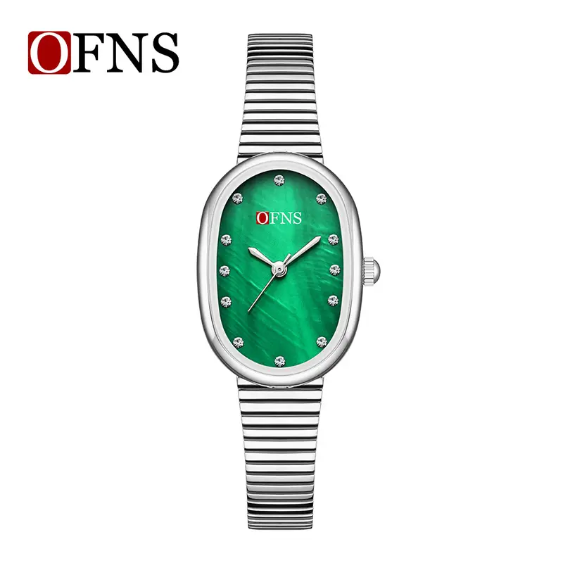 Ofns Green Diamond Watch for Women