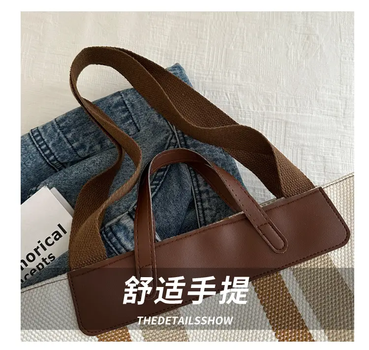 Women Striped Canvas Tote Bag Large Capacity Winter New Arrival — feature 3