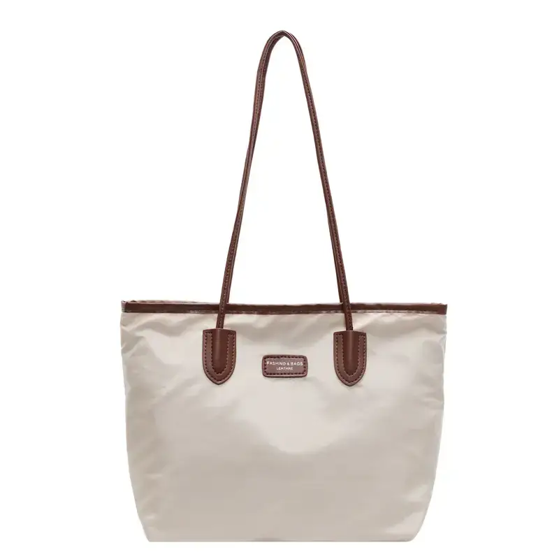 Women's Waterproof Underarm Tote Bag Black Large Capacity - Image 9