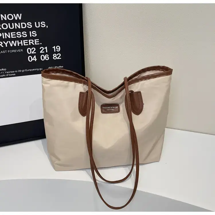 Women's Waterproof Underarm Tote Bag Black Large Capacity — feature 26