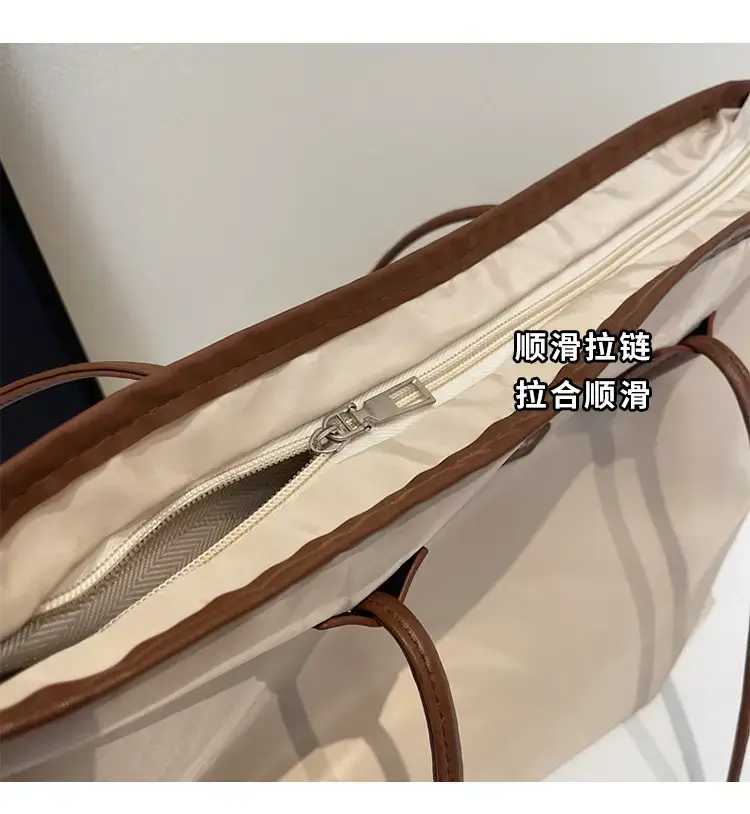 Women's Waterproof Underarm Tote Bag Black Large Capacity — feature 5