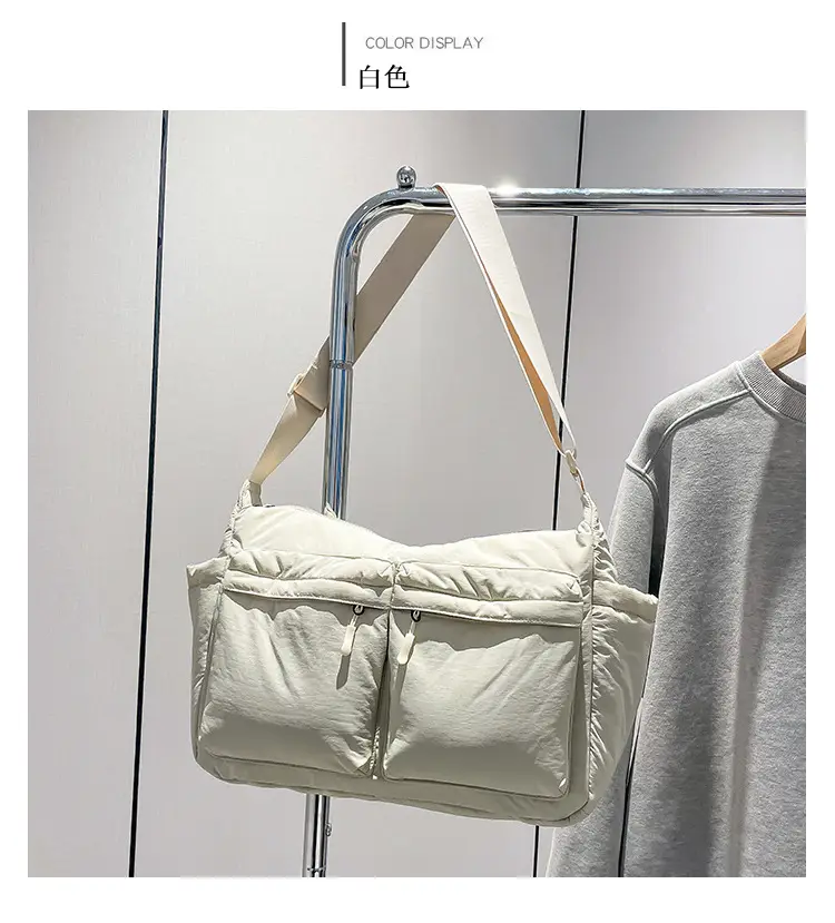 Green Puffer Satchel Shoulder Bag for Women — feature 12