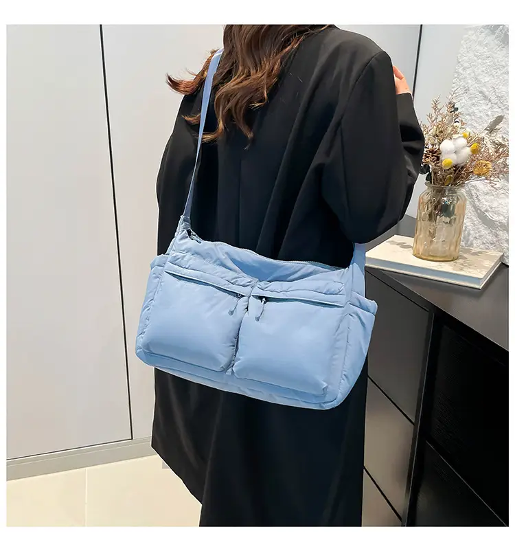 Green Puffer Satchel Shoulder Bag for Women — feature 19