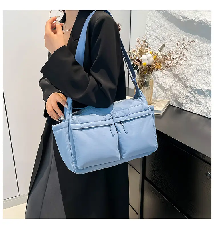 Green Puffer Satchel Shoulder Bag for Women — feature 20