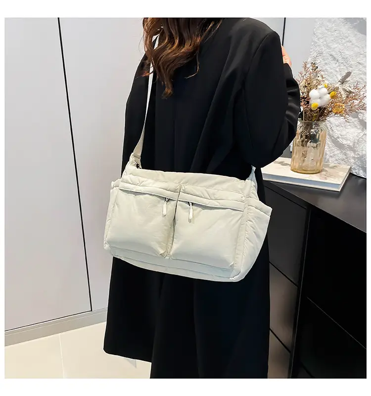 Green Puffer Satchel Shoulder Bag for Women — feature 24