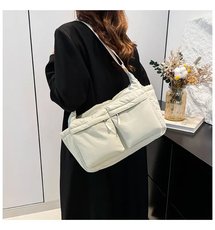 Green Puffer Satchel Shoulder Bag for Women — feature 26
