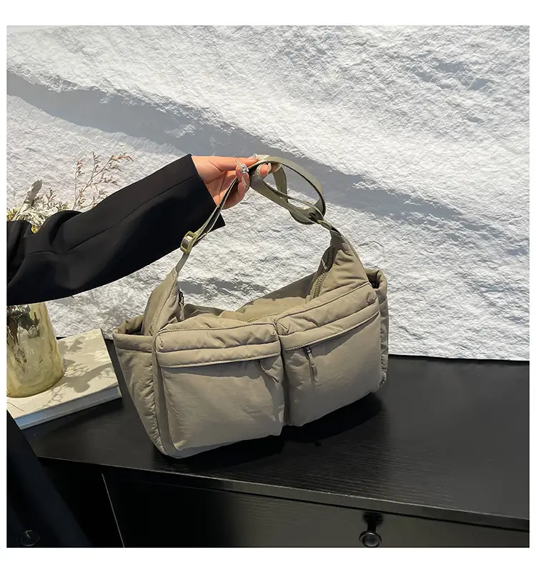 Green Puffer Satchel Shoulder Bag for Women — feature 27