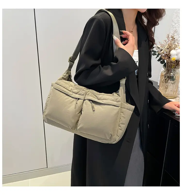 Green Puffer Satchel Shoulder Bag for Women — feature 28