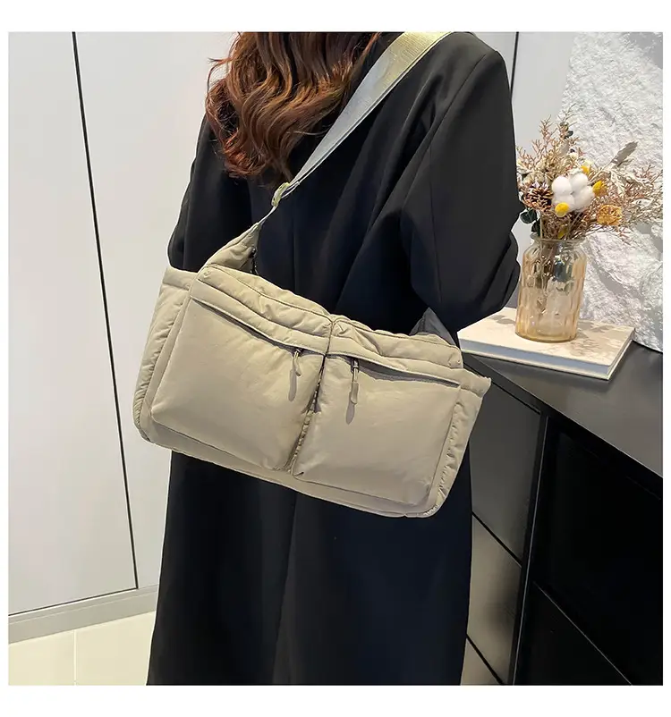 Green Puffer Satchel Shoulder Bag for Women — feature 29