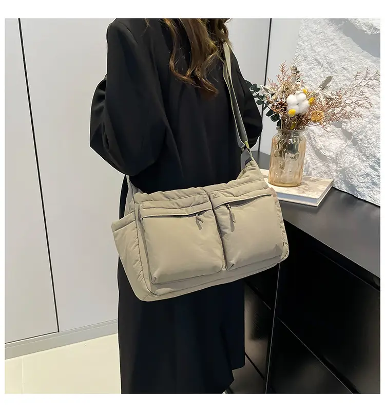 Green Puffer Satchel Shoulder Bag for Women — feature 31
