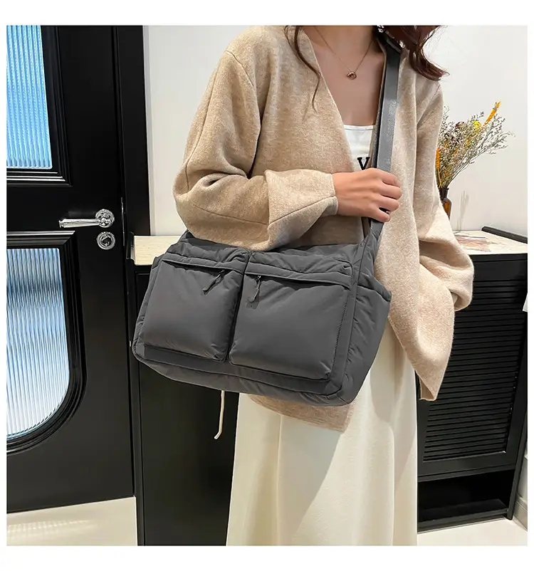 Green Puffer Satchel Shoulder Bag for Women — feature 32