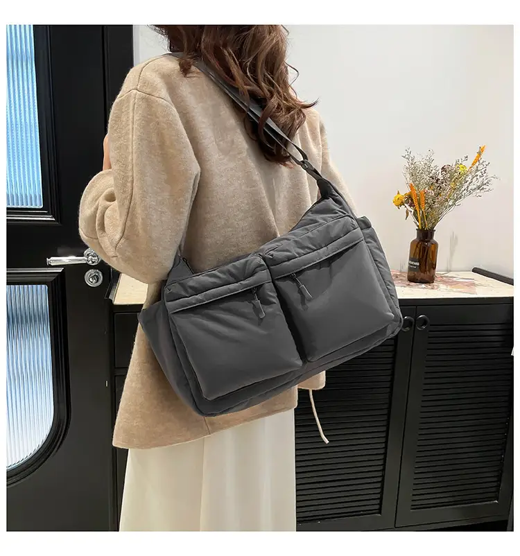 Green Puffer Satchel Shoulder Bag for Women — feature 35