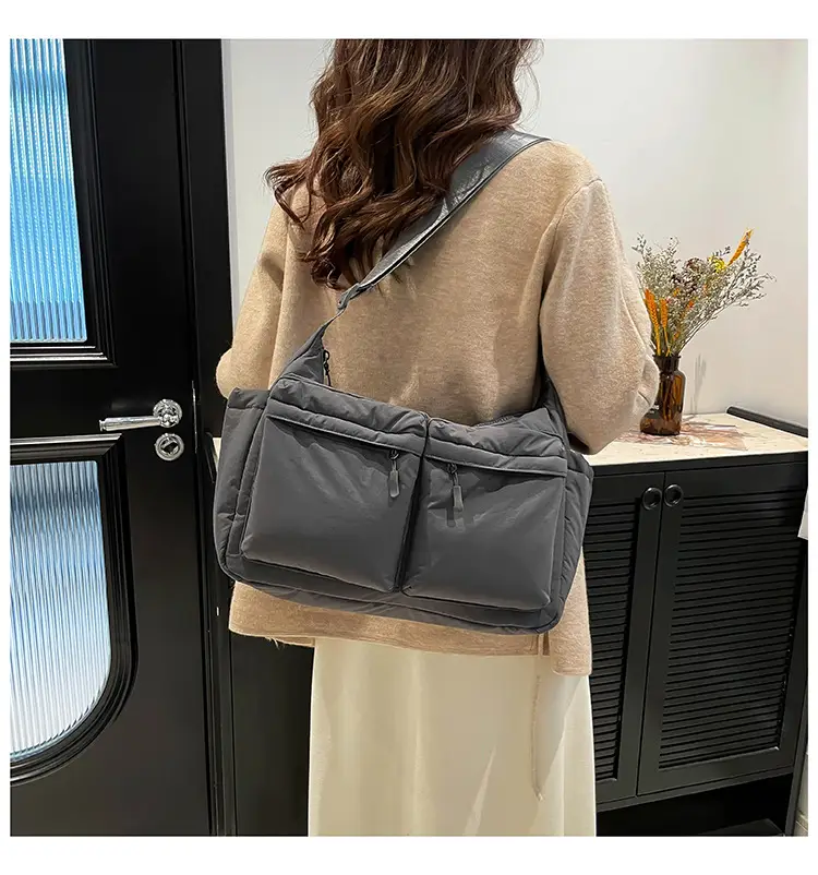 Green Puffer Satchel Shoulder Bag for Women — feature 36