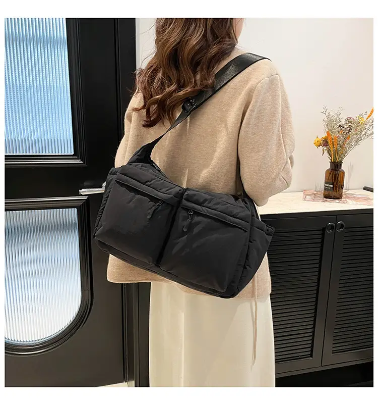 Green Puffer Satchel Shoulder Bag for Women — feature 45