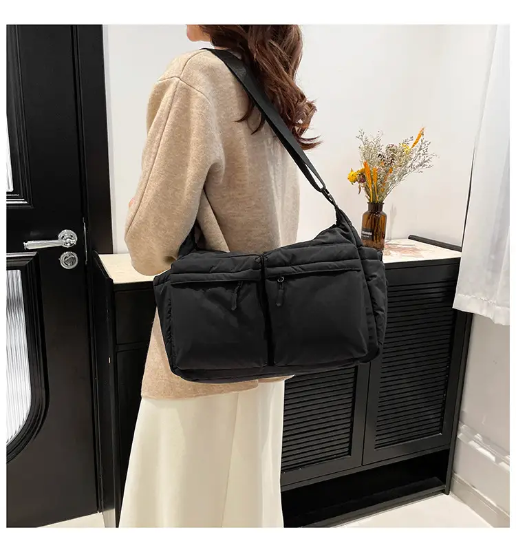 Green Puffer Satchel Shoulder Bag for Women — feature 46