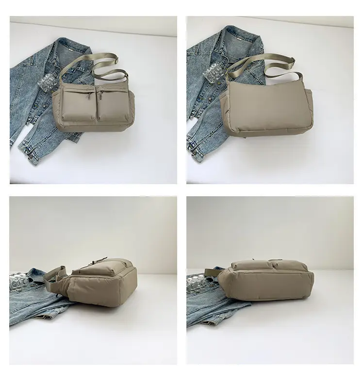 Green Puffer Satchel Shoulder Bag for Women — feature 9