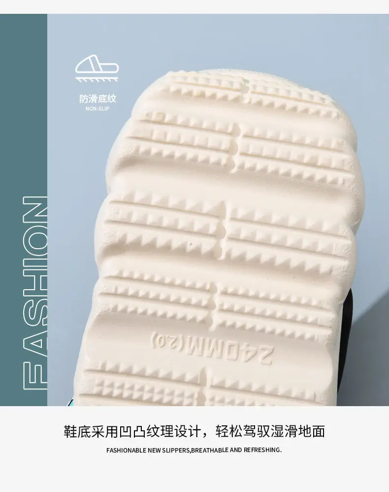 Dung-feeling Hole Shoes Women's Summer Breathable Height-increasing Slippers Non-slip Thick-soled EVA Non-stinky Feet Beach Baotou Slippers — feature 10